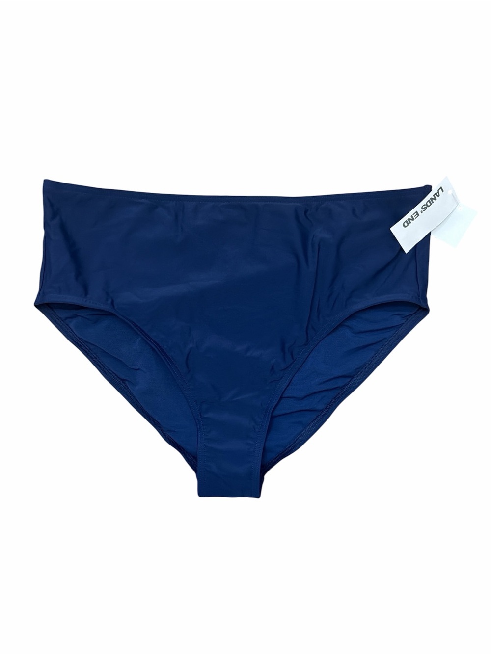 Lands’ End Navy Bikini Bottom Size L 14-16